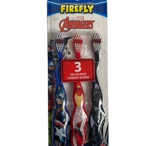 Marvel Avengers Kids Toothbrush Set • 3 Pack • Soft Bristles • Firefly